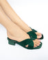 RHEA Crystal Studded Block Heels